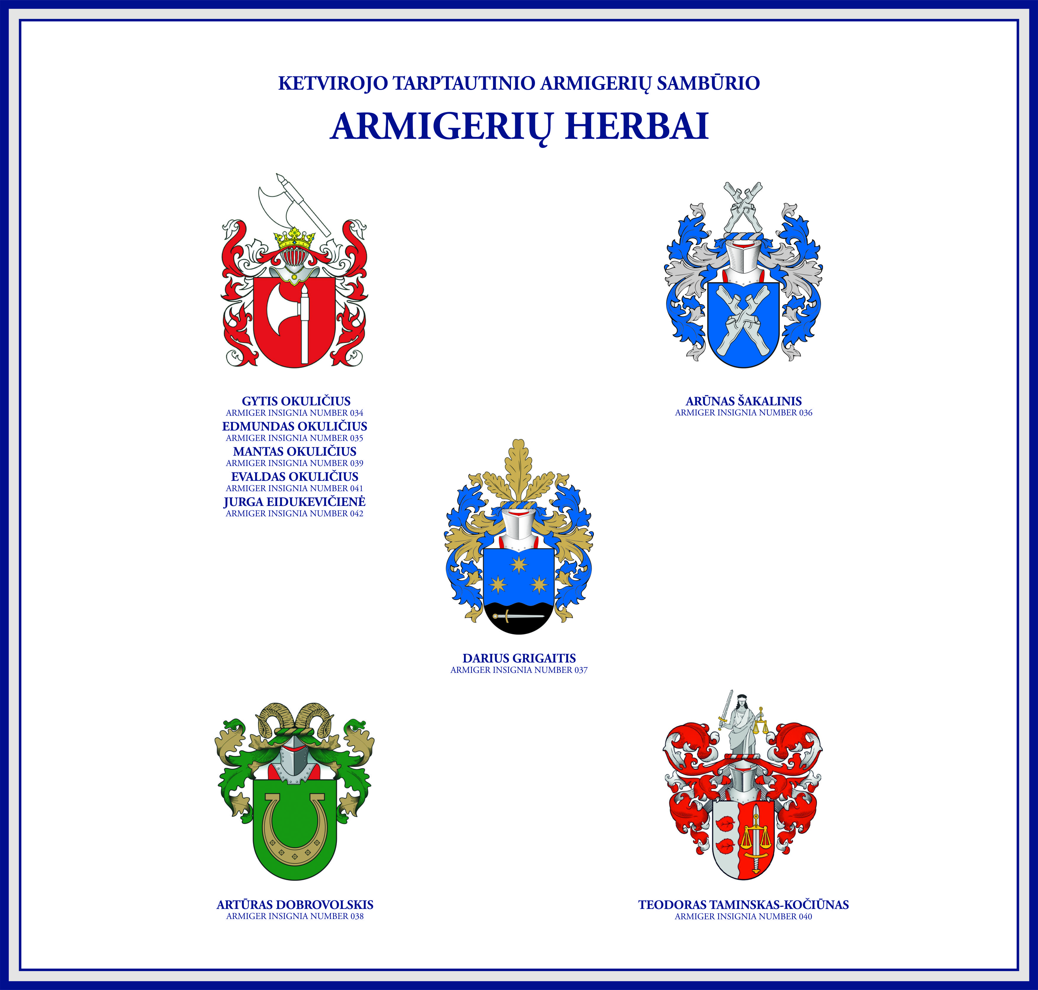 Armigeriu IV samburio herbai